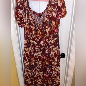 Torrid Challis Washable Off-Shoulder Tea Dress